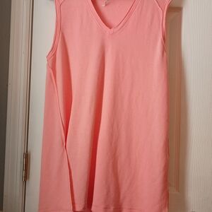 Sleeveless Pink Melissa McCarthy Seven Brand Top. Size OX.